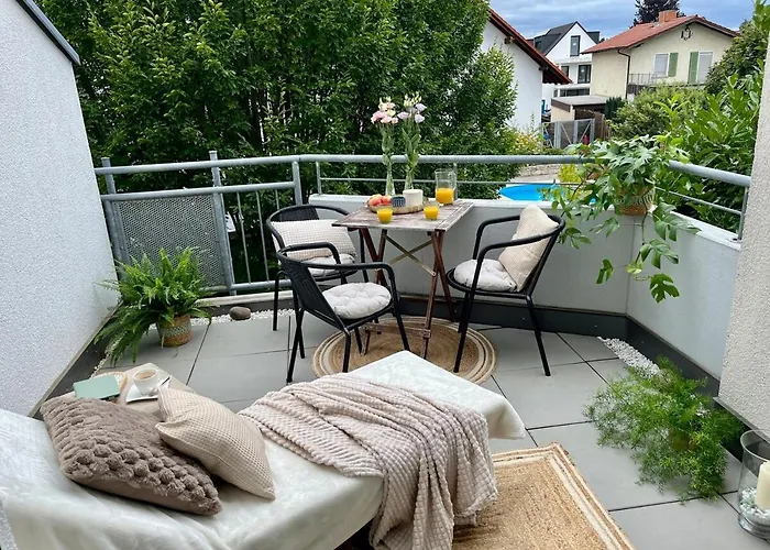 Moderne 3-zimmer-wohnung, 2 Balkonen & Tiefgarage 美因茨